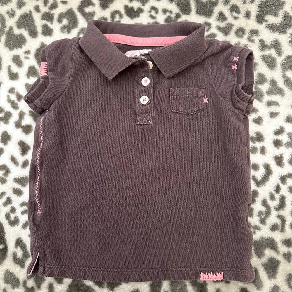2006 Old Navy Polo Shirt in Brown Size 6-12 months